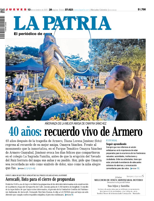 Portada 13 de noviembre del 2025