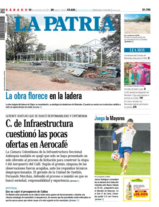 Portada 15 de noviembre del 2025