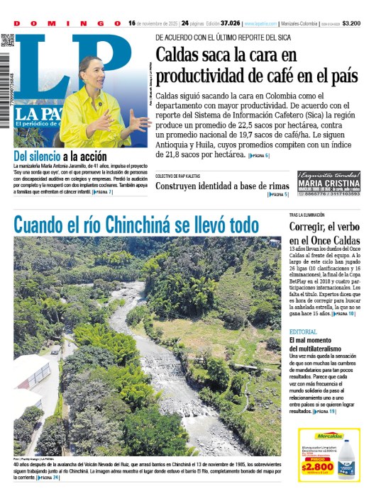 Portada 16 de noviembre del 2025
