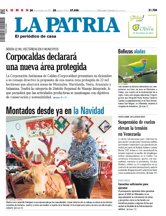 Portada 24 de noviembre del 2025