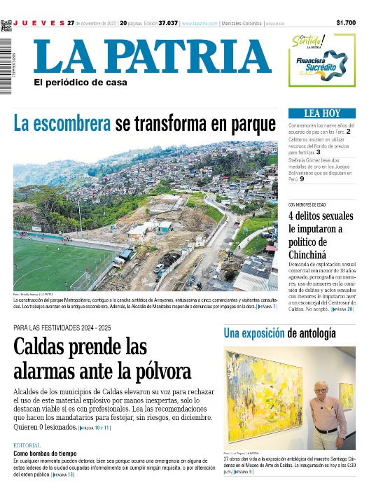 Portada 27 de noviembre del 2025
