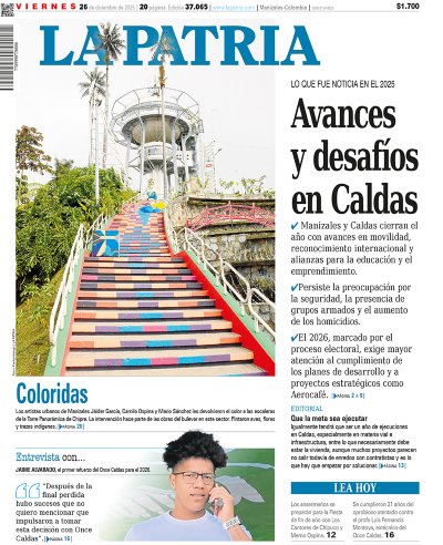 Portada 26 de diciembre del 2025