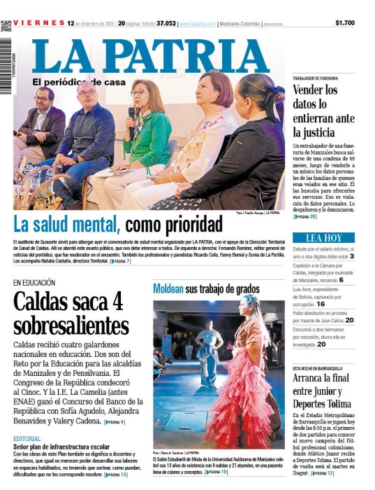 Portada 12 de diciembre del 2025