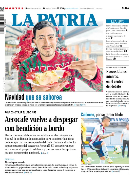 Portada 16 de diciembre del 2025