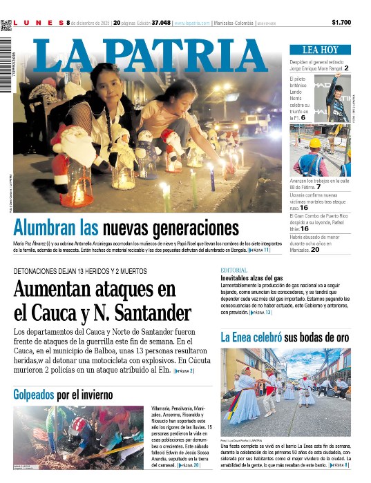 Portada 8 de diciembre del 2025