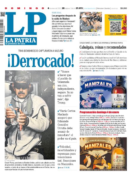 Portada 4 de enero del 2026