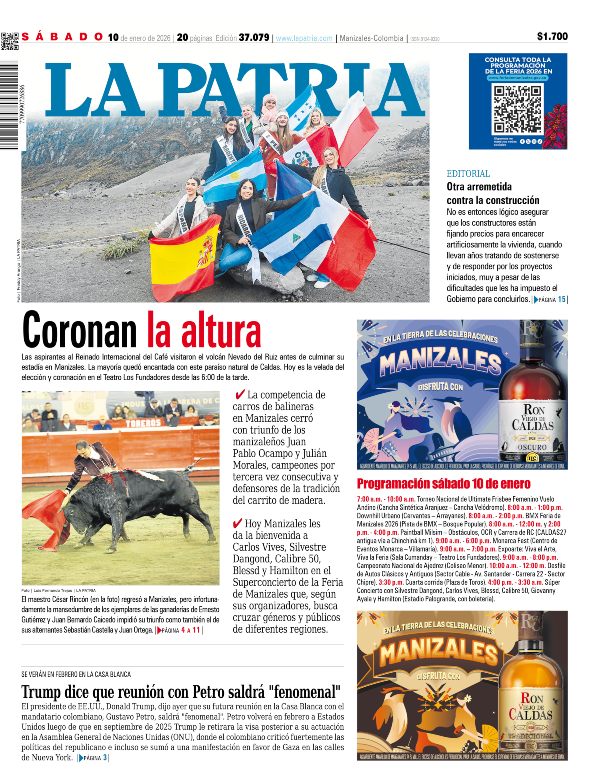 Portada 10 de enero del 2026