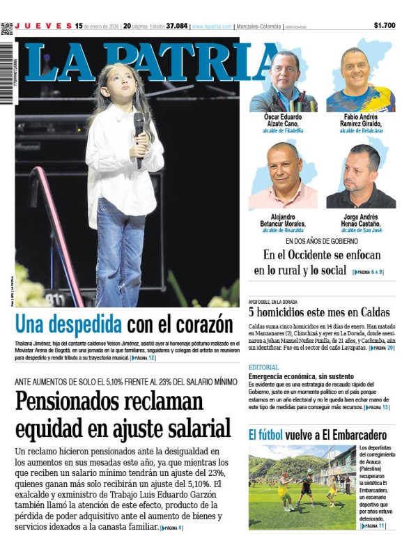 Portada 15 de enero del 2026