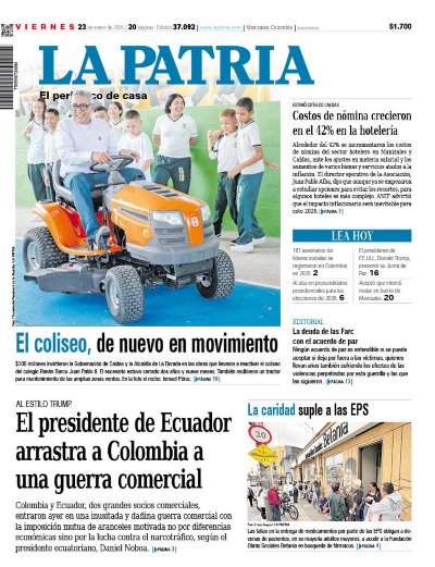 Portada 23 de enero del 2026