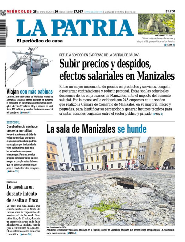 Portada 28 de enero del 2026