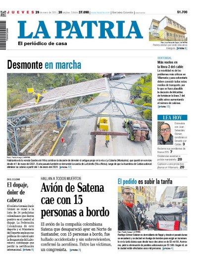 Portada 29 de enero del 2026