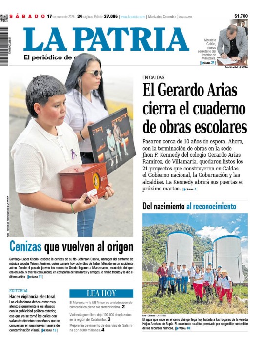 Portada 17 de enero del 2026