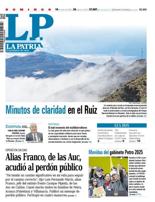 Portada 18 de enero del 2025