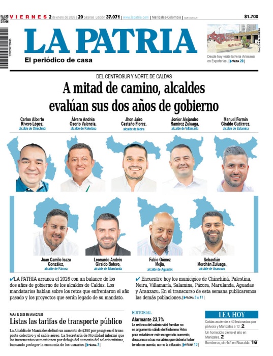 Portada 2 de enero del 2026