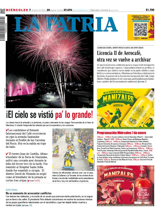 Portada 7 de enero del 2026