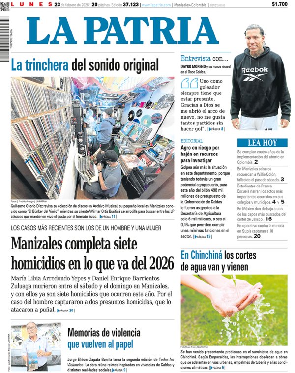 Portada 23 de febrero del 2026
