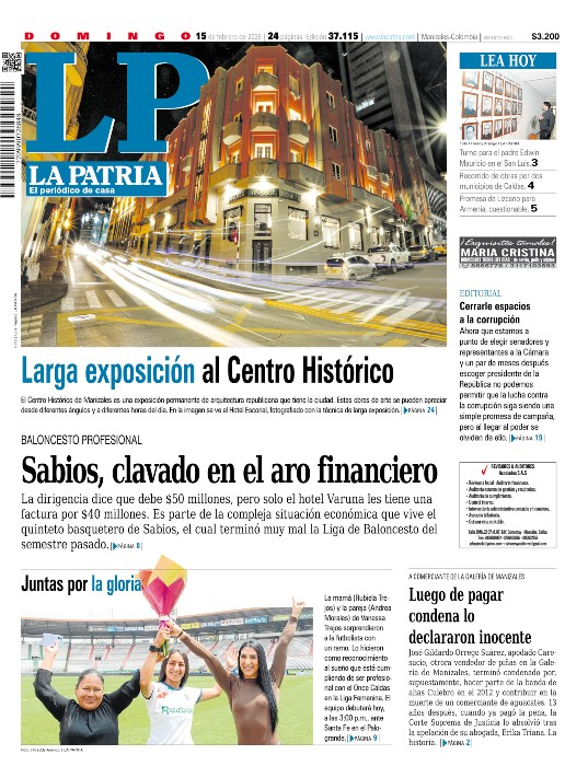 Portada 15 de febrero del 2026