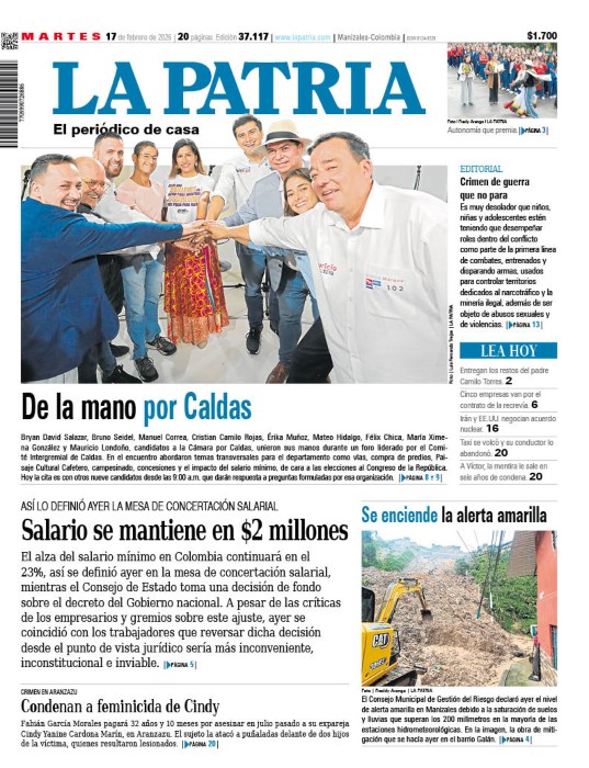 Portada 17 de febrero del 2026