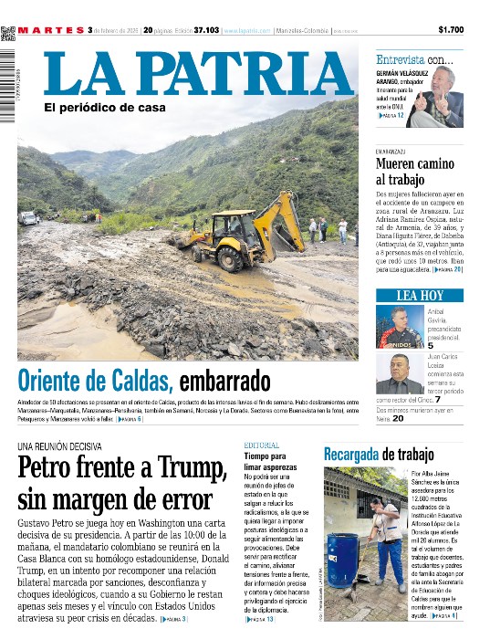 Portada 3 de febrero del 2026