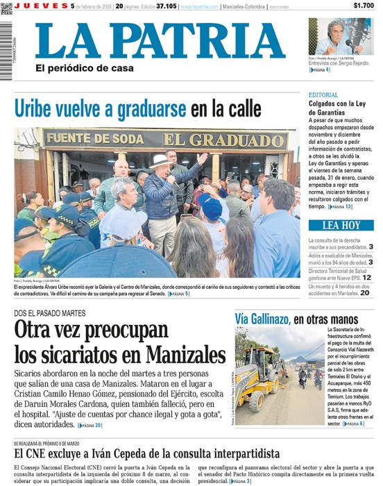Portada 5 de febrero del 2026
