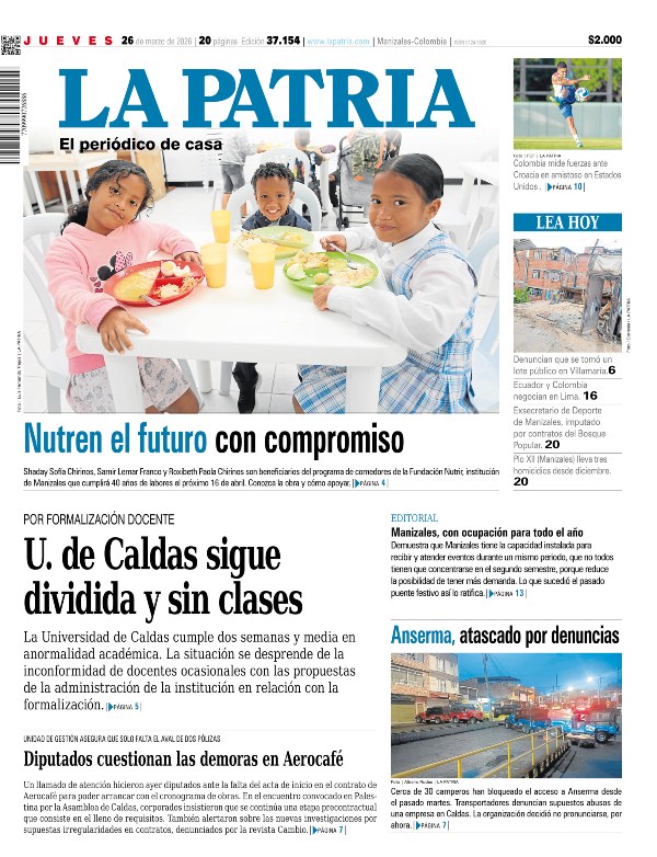 Portada 26 de marzo del 2026