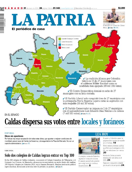 Portada 21 de marzo del 2026