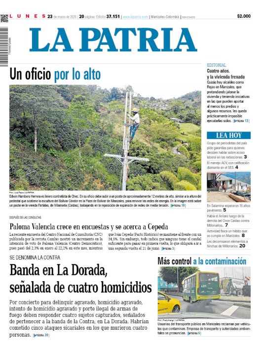 Portada 23 de marzo del 2026