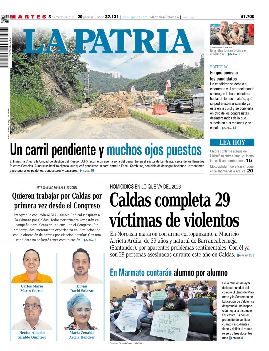 Portada 3 de marzo del 2026