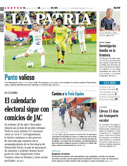 Portada 19 de marzo de 2026