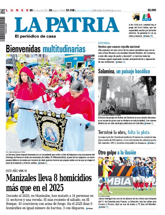 Portada 30 de marzo del 2026