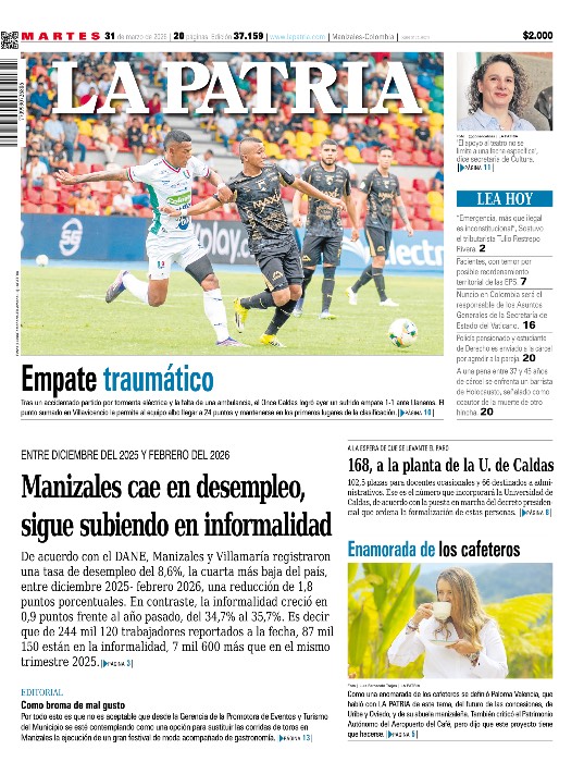 Portada 31 de marzo del 2026