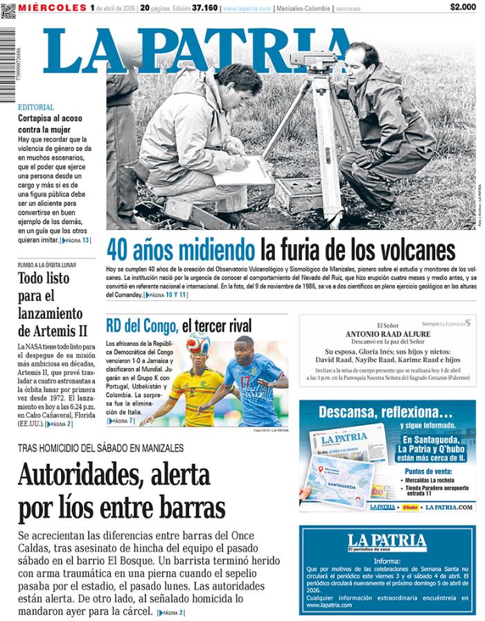 Portada 1 de abril del 2026