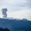 Así se observó la emisión de ceniza desde el Bosque Popular El Prado. 