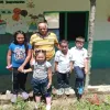 Lian, Antonia, Nikol y Emmanuel, de nuevo reciben clases en su escuela de la vereda Conventos (Belalcázar).