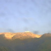 Estado del volcán Nevado del Ruiz en la mañana de este 19 de mayo desde el sector de Pitayó y el río Lagunilla.