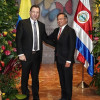 Foto | Julián Lineros | LA PATRIA El presidente de Costa Rica, Rodrigo Chaves Robles, junto al presidente Gustavo Petro.