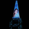 La noche del 1 de octubre, la torre de El Cable se iluminó con la imagen de Estefanía Martínez Valencia y también se adelantó una velatón en su nombre.