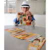 Cristian Justo Cuartas con su colección de boletas de la Temporada Taurina de Manizales.