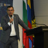 Julio Enrique Guevara Jaramillo, director del Invías en Caldas, participó este miércoles (horas antes de ser capturado) en un conversatorio sobre la futura concesión de las vías del Eje Cafetero.