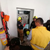 El elevador quedó suspendido entre el primer y el segundo piso del edificio de la Licorera, con dos ocupantes.