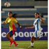 Colombianas y argentinas empataron a 1 con goles de Gabriela Rodríguez y Verónica Acuña.