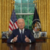 El presidente estadounidense Joe Biden pronunció un discurso a su país desde la Oficina Oval de la Casa Blanca en Washington DC.