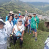 Los caminante capturando su recorrido. 