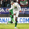 Michael Barrios anotó el gol del empate para el Once Caldas. El recién llegado futbolista suma dos tantos, ambos de cabeza.