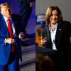 Donald Trump, exmandatario y candidato republicano, y Kamala Harris, vicepresidenta y aspirante demócrata a la Casa Blanca.