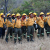 Los voluntarios atienden emergencias en Tolima, afectado por el aumento de los incendios forestales desde hace dos semanas.