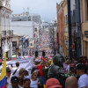 Marcha contra el Gobierno del presidente Gustavo Petro en Manizales, foto de marzo del 2024