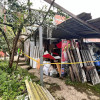 La vivienda en el barrio Los Alcázares afectado por las llamas este viernes.