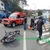 El choque entre los motociclistas ocurrió cerca de la urbanización El Roble de Anserma.