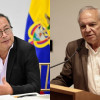 Gustavo Petro (izq.), presidente de Colombia, y Ricardo Bonilla, ministro de Hacienda.